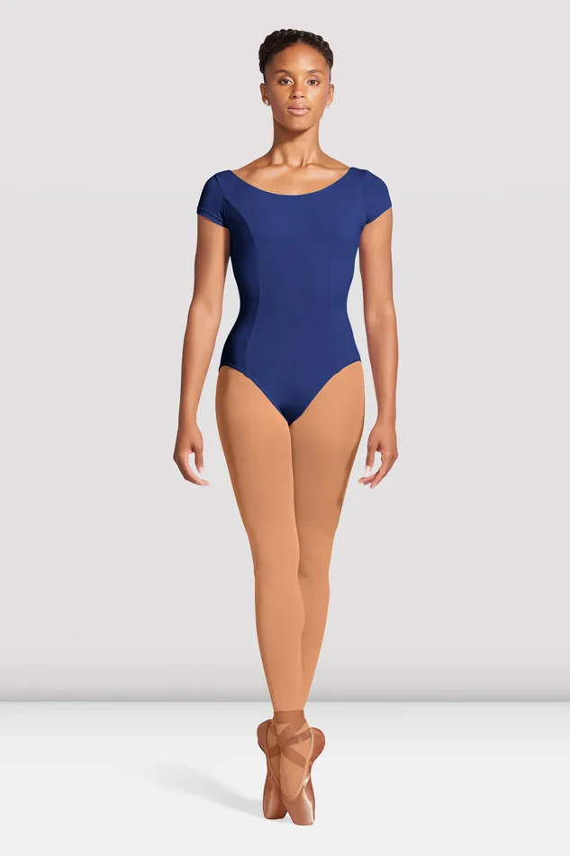 Bloch Ladies Mirella Cap Sleeve Princess Seam Leotard Royal Adult Leotards