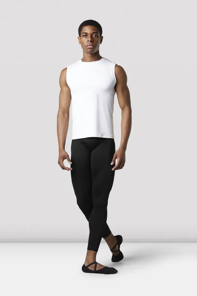 Bloch MensBoys Fitted Muscle Top White Adult Tops