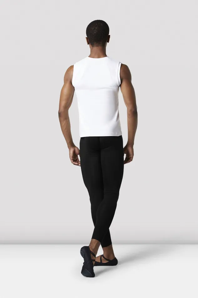 Bloch MensBoys Fitted Muscle Top White Adult Tops Bloch MensBoys Fitted Muscle Top White Adult Tops