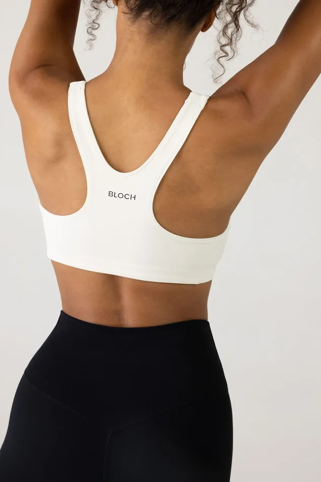Bloch Revive Razor Bra Off White Tops Bloch Adult
