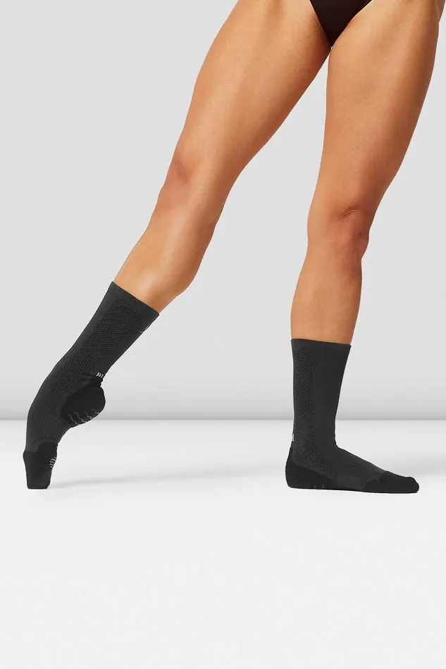 Blochsox Dance Socks Charcoal Knit Mens Bloch Adult