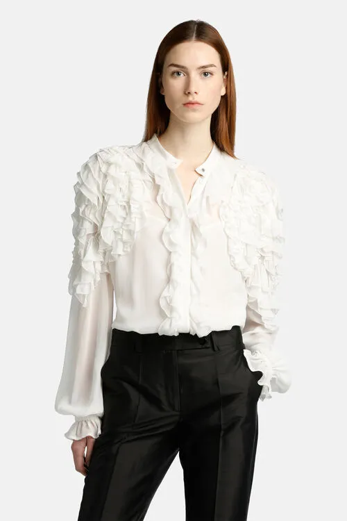 Blouses and Shirts Bisenzio Bisenzio Cream 8211 Luisa Spagnoli Women
