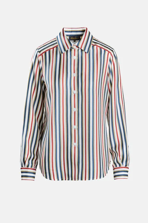 Blouses and Shirts Luisa Spagnoli Women Batisfera Batisfera WhiteBlueRed Blouses and Shirts Luisa Spagnoli Women Batisfera Batisfera WhiteBlueRed