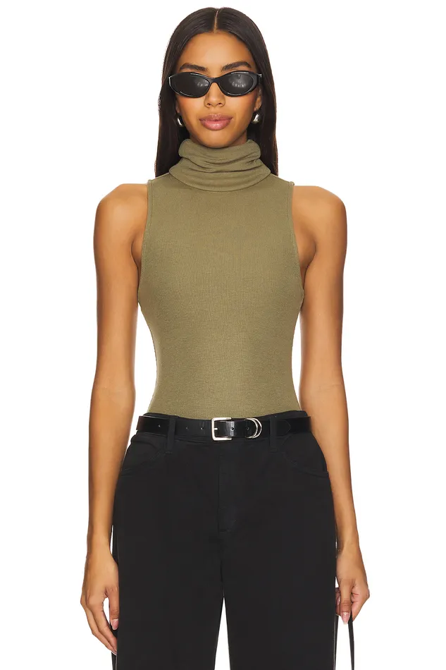 Blythe Bodysuit Olive Green Women Lovers and Friends Tops