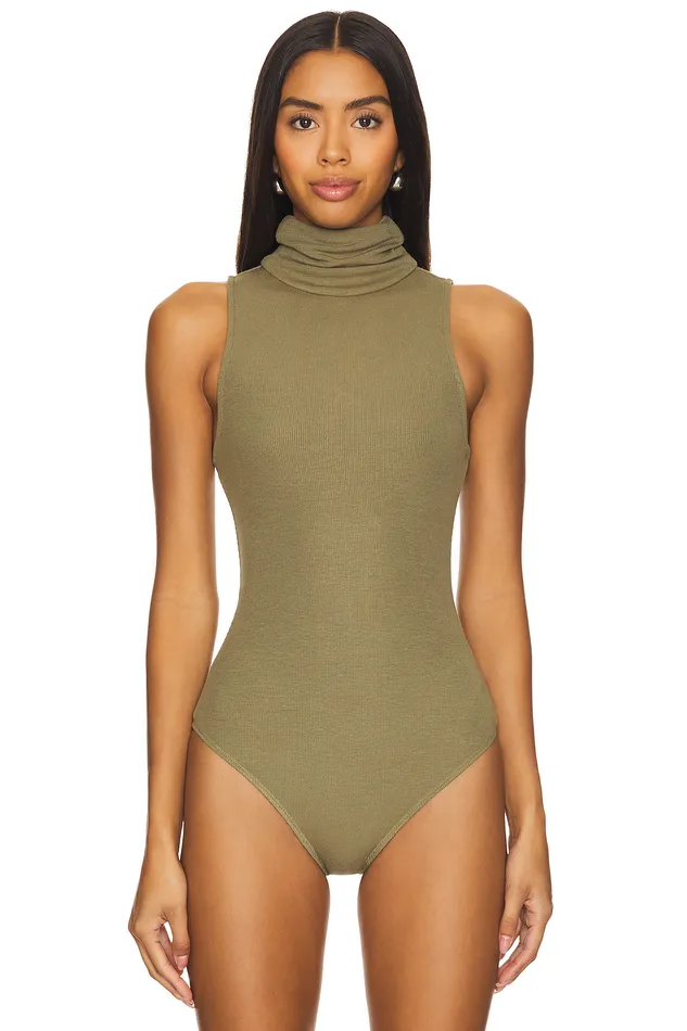 Blythe Bodysuit Olive Green Women Lovers and Friends Tops Blythe Bodysuit Olive Green Women Lovers and Friends Tops