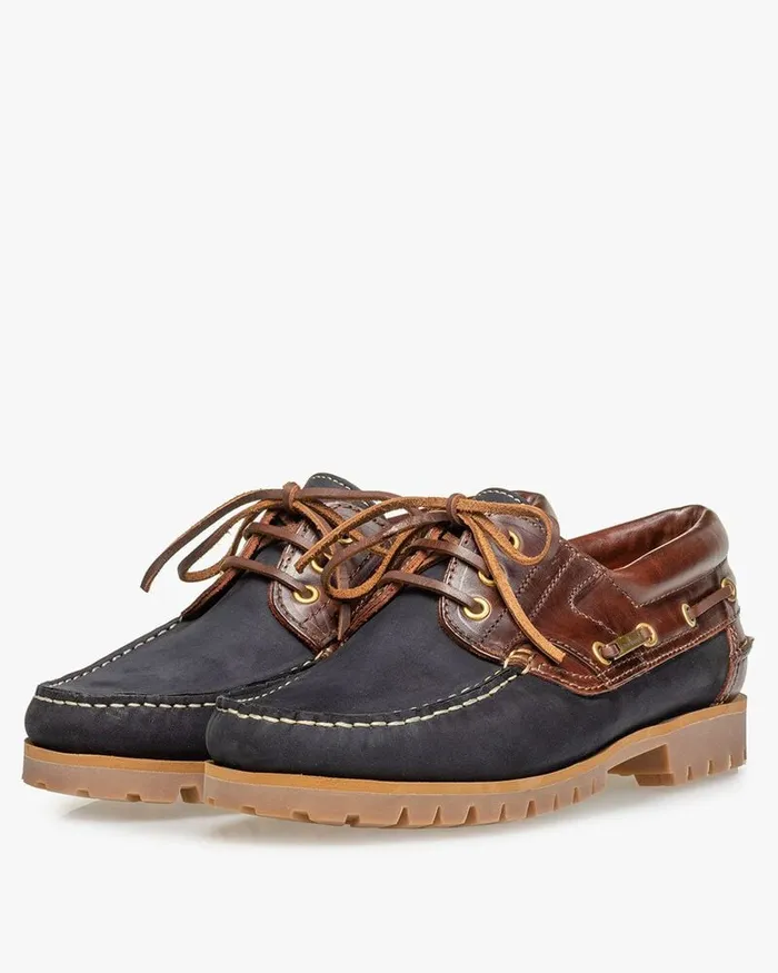 Boat Shoes Men Floris Van Bommel Boat Shoe 0211 Nubuckleather