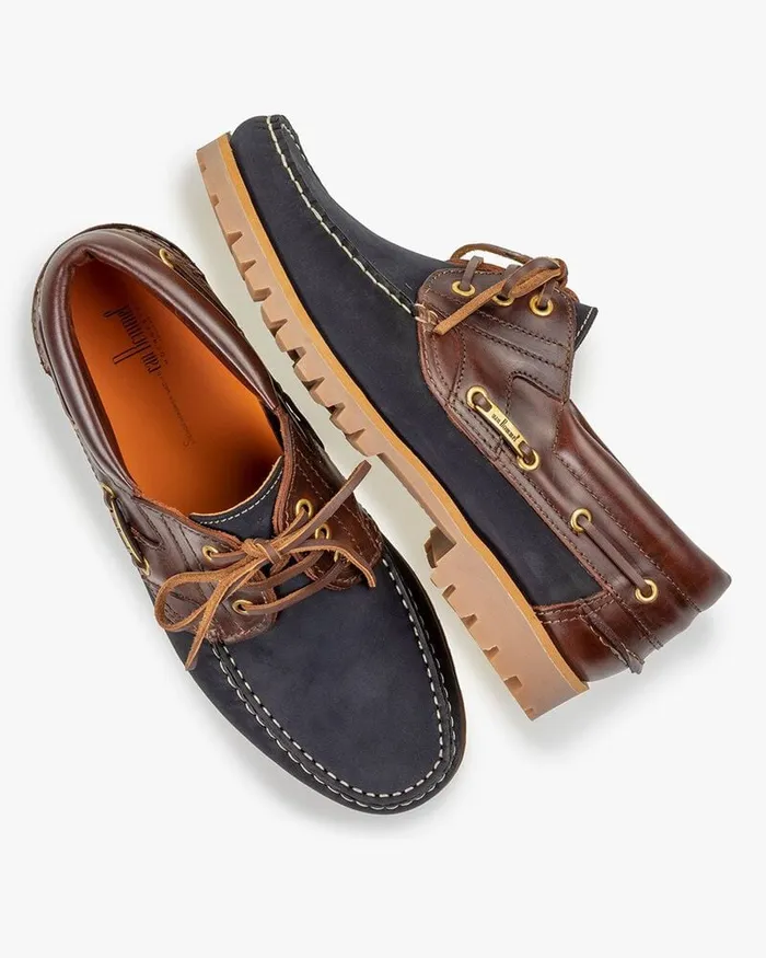 Boat Shoes Men Floris Van Bommel Boat Shoe 0211 Nubuckleather
