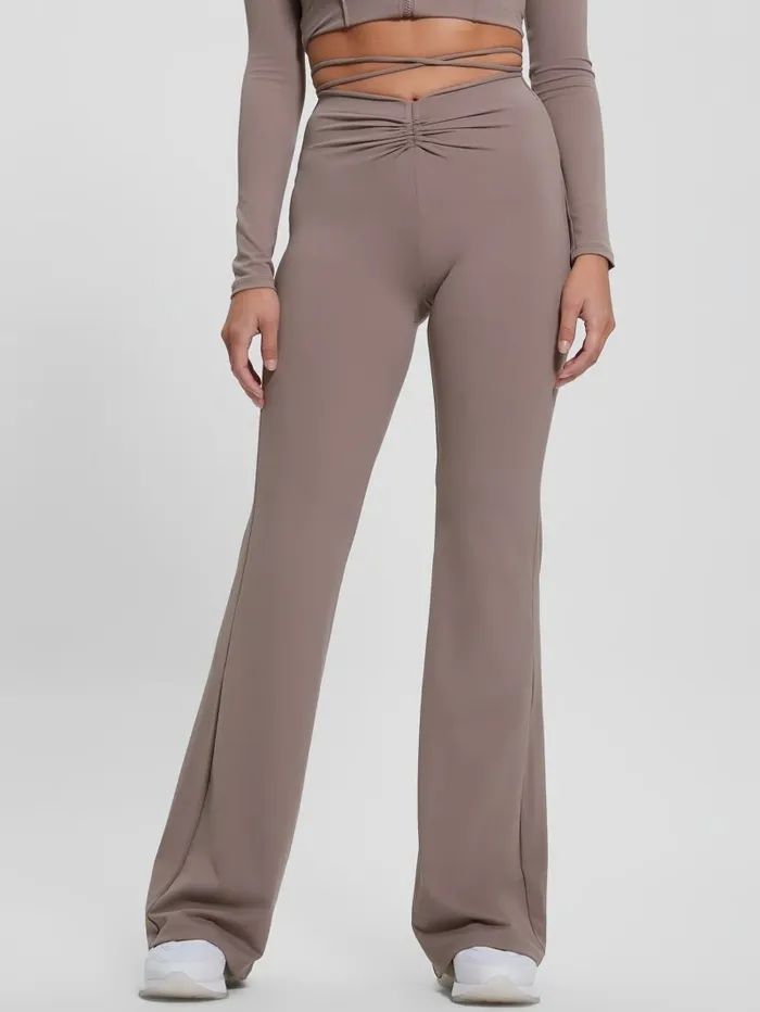 Bottoms GUESS Women Aleta Flared Leggings Soft Mink