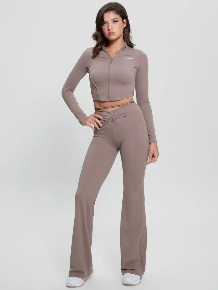 Bottoms GUESS Women Aleta Flared Leggings Soft Mink Bottoms GUESS Women Aleta Flared Leggings Soft Mink