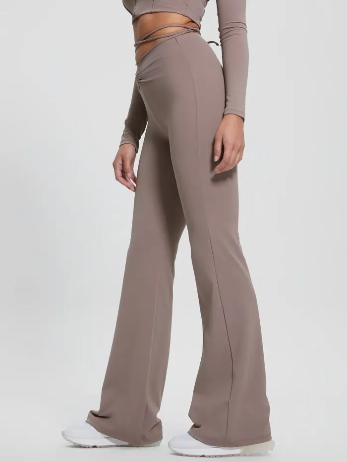 Bottoms GUESS Women Aleta Flared Leggings Soft Mink Bottoms GUESS Women Aleta Flared Leggings Soft Mink
