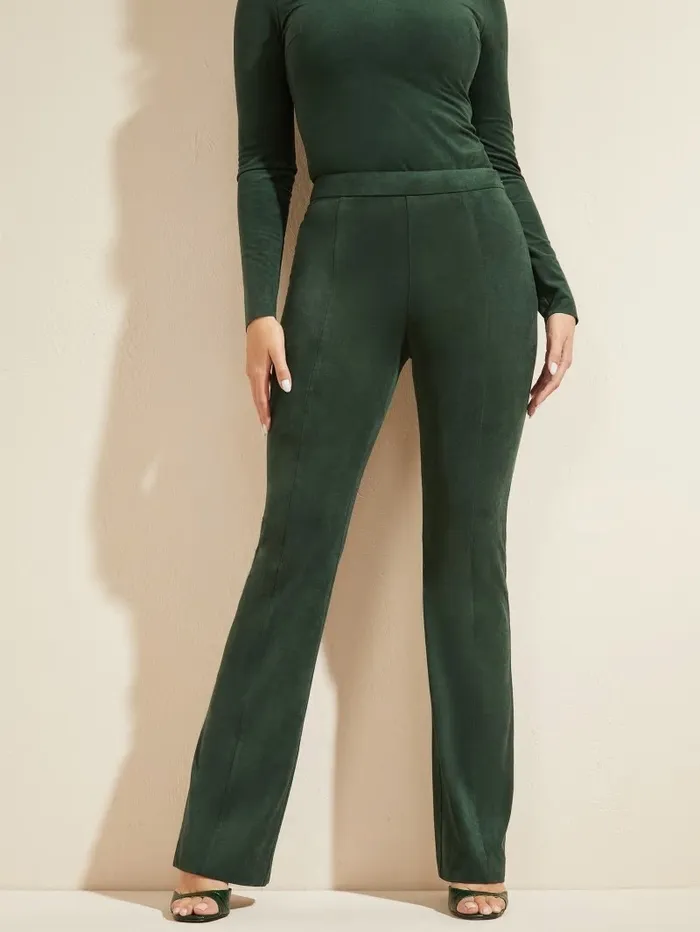 Bottoms GUESS Women Leonie Pant Chenille Green