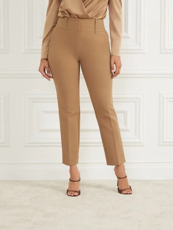 Bottoms GUESS Women Shelly Twill Pant Macchiato Multi