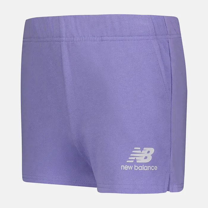 Bottoms Kids New Balance Essentials Fleece Short VIBRANT VIOLET