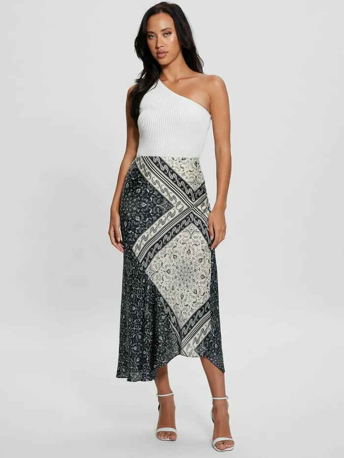 Bottoms Women GUESS Eco Katrina Printed Skirt Sashiko Square Bandana Bottoms Women GUESS Eco Katrina Printed Skirt Sashiko Square Bandana