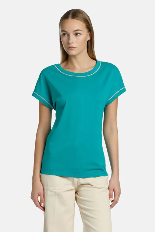 Brescello Brescello Blue Tops and TShirts Luisa Spagnoli Women