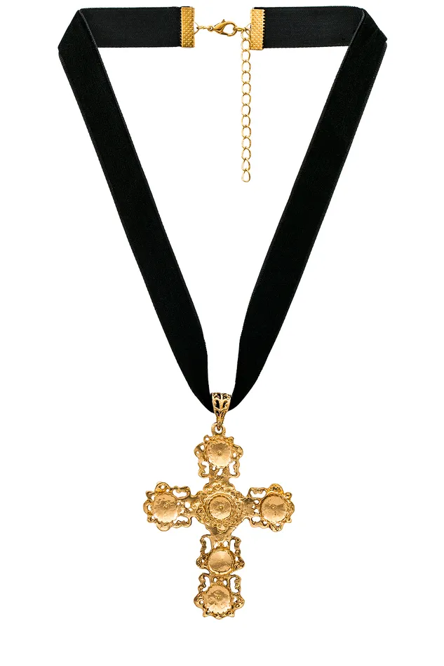 Brielle Necklace Black and Gold Women Lovers and Friends Jewelry
