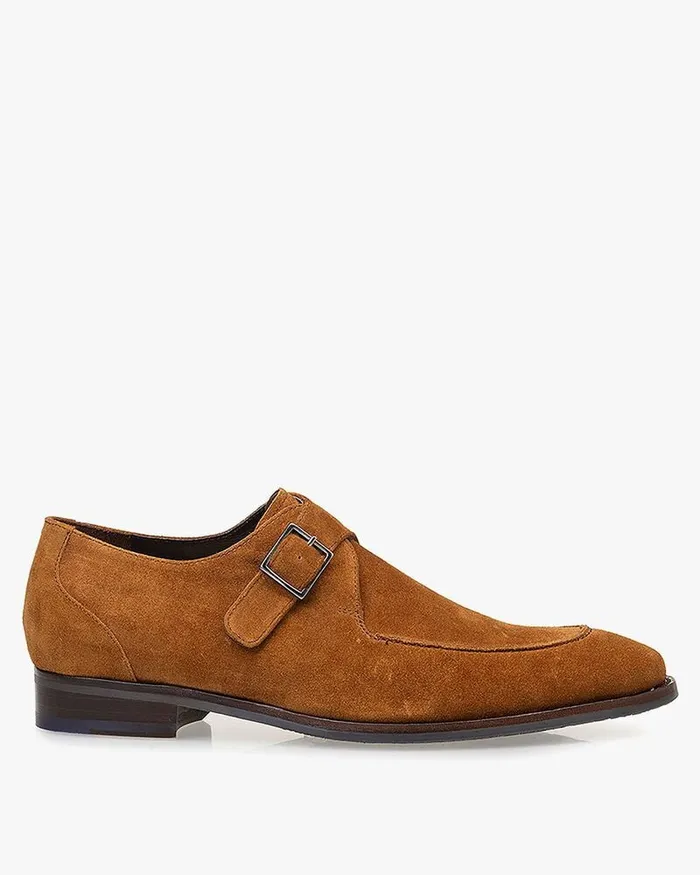 Buckle Shoes Men Floris Van Bommel De Stapper 3705 Suede