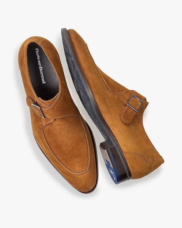 Buckle Shoes Men Floris Van Bommel De Stapper 3705 Suede