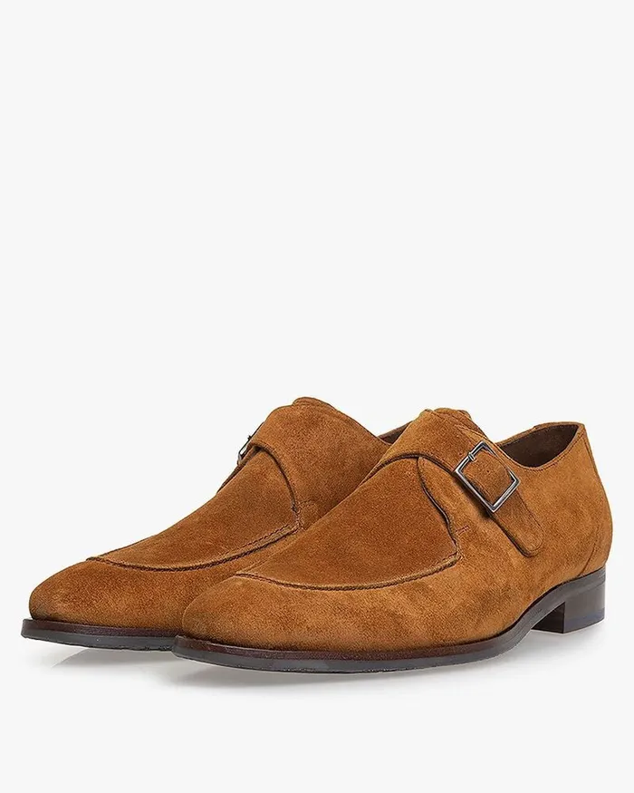 Buckle Shoes Men Floris Van Bommel De Stapper 3705 Suede