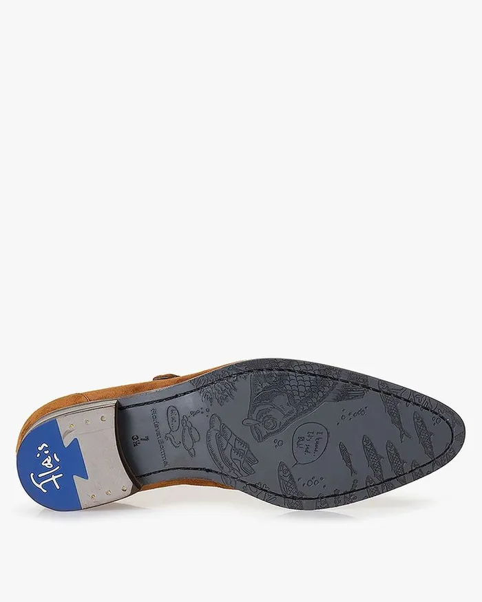 Buckle Shoes Men Floris Van Bommel De Stapper 3705 Suede