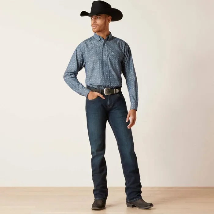 Button Down Shirts Men Ariat Graham Classic Fit Shirt Blue Button Down Shirts Men Ariat Graham Classic Fit Shirt Blue