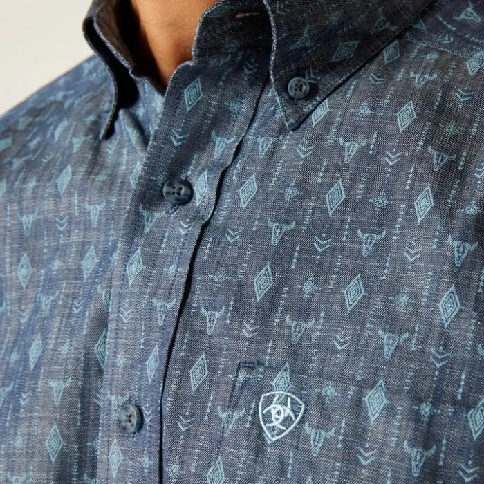 Button Down Shirts Men Ariat Graham Classic Fit Shirt Blue Button Down Shirts Men Ariat Graham Classic Fit Shirt Blue