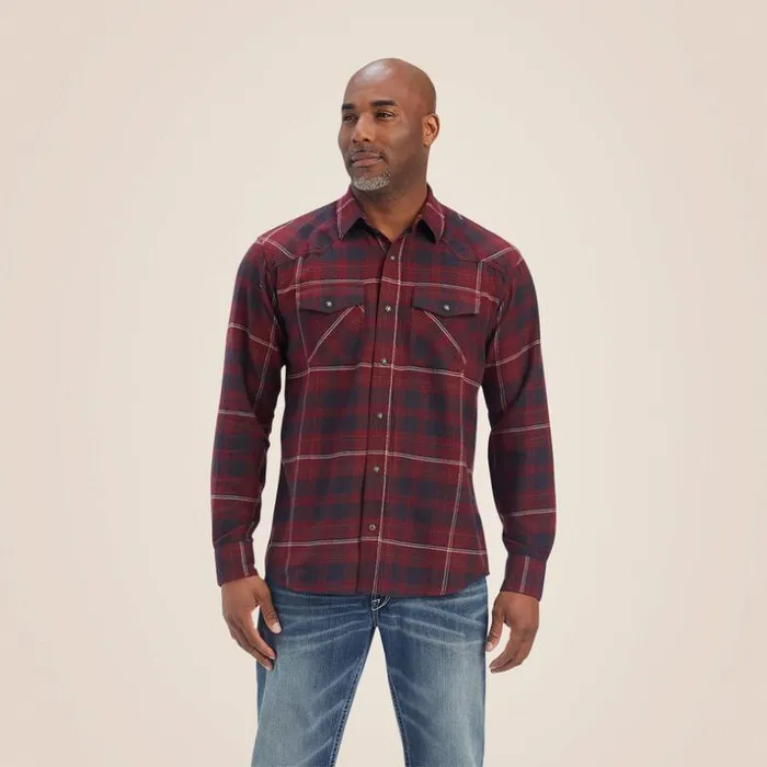 Button Down Shirts Men Ariat Heath Retro Fit Shirt Phantom