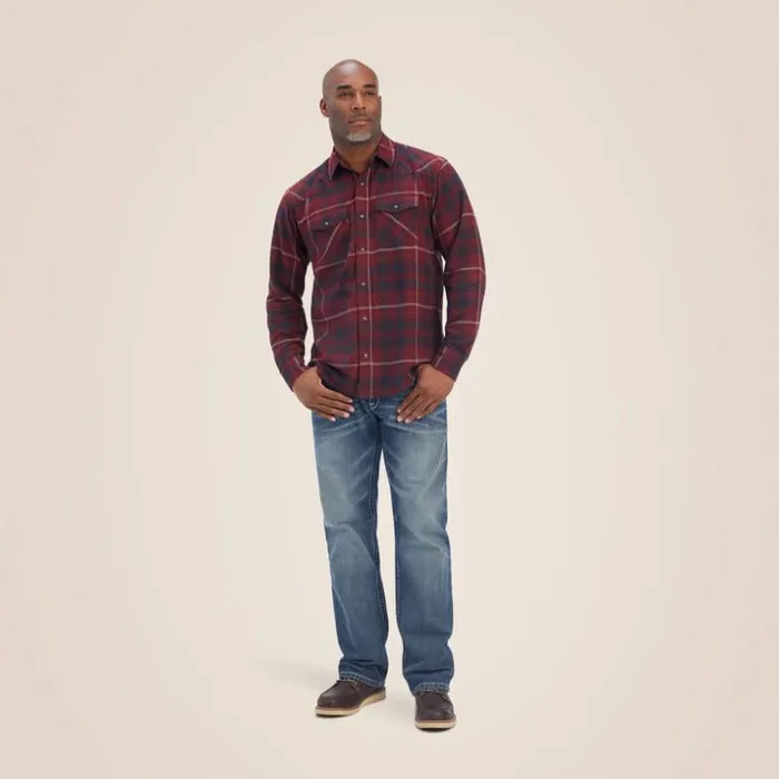 Button Down Shirts Men Ariat Heath Retro Fit Shirt Phantom