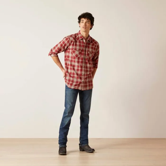 Button Down Shirts Men Ariat Holton Retro Fit Shirt Rosewood Button Down Shirts Men Ariat Holton Retro Fit Shirt Rosewood