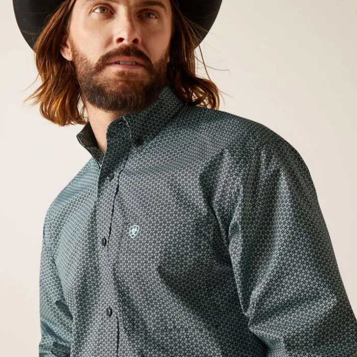 Button Down Shirts Men Ariat Nate Classic Fit Shirt Black Button Down Shirts Men Ariat Nate Classic Fit Shirt Black