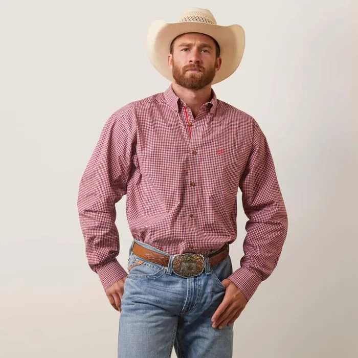 Button Down Shirts Men Ariat Pro Series Dominick Classic Fit Shirt Cayenne