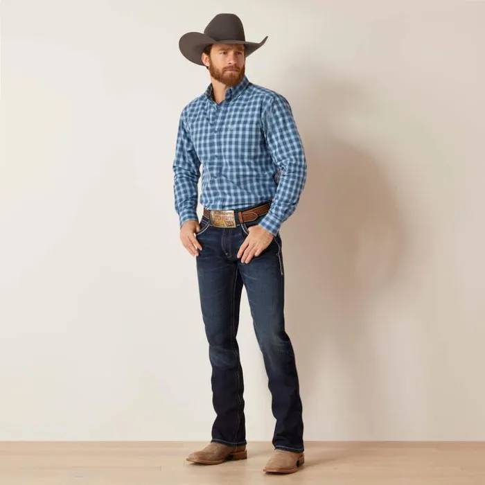 Button Down Shirts Men Ariat Pro Series Gradison Fitted Shirt Sky Blue Button Down Shirts Men Ariat Pro Series Gradison Fitted Shirt Sky Blue