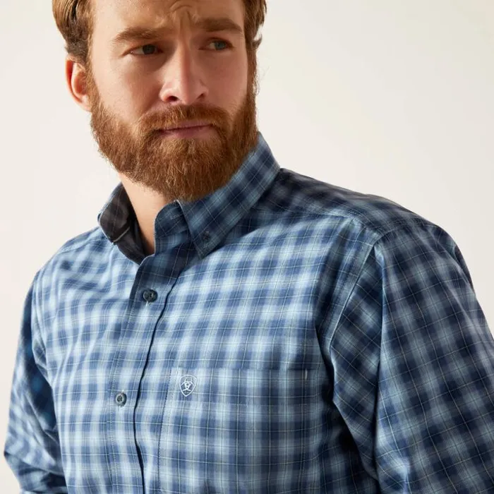 Button Down Shirts Men Ariat Pro Series Gradison Fitted Shirt Sky Blue Button Down Shirts Men Ariat Pro Series Gradison Fitted Shirt Sky Blue