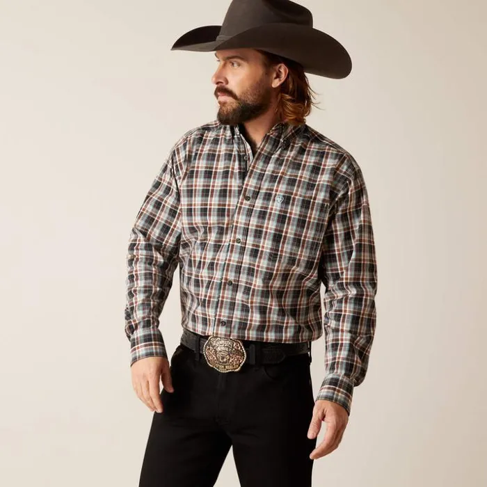 Button Down Shirts Men Ariat Pro Series Nathanael Classic Fit Shirt White