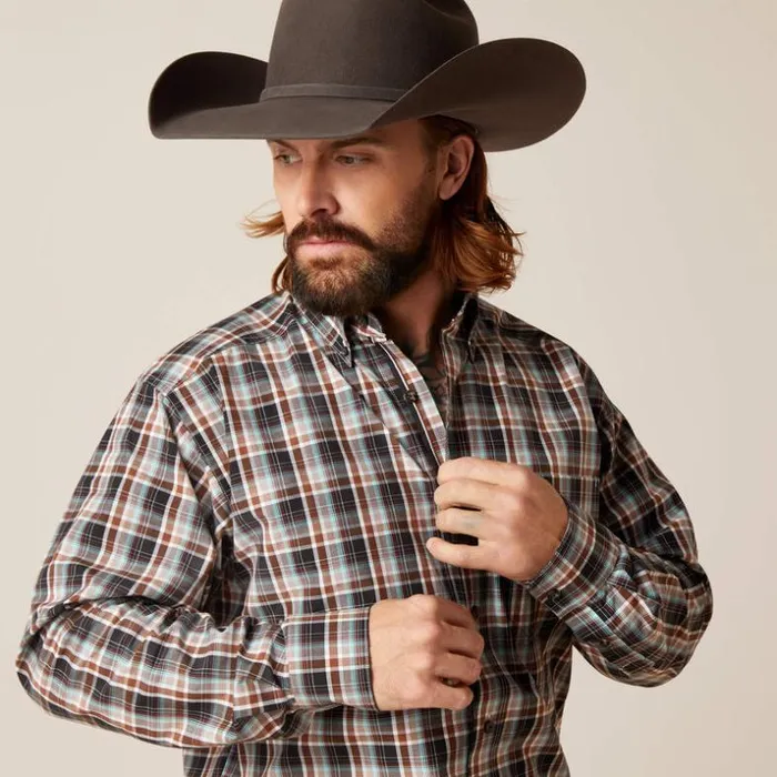 Button Down Shirts Men Ariat Pro Series Nathanael Classic Fit Shirt White