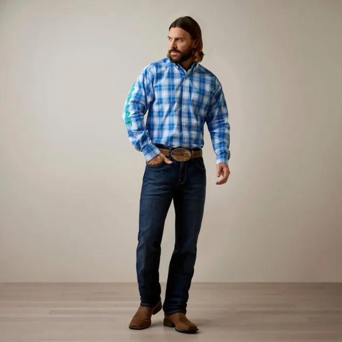 Button Down Shirts Men Ariat Pro Series Team Daxton Classic Fit Shirt Blue Button Down Shirts Men Ariat Pro Series Team Daxton Classic Fit Shirt Blue