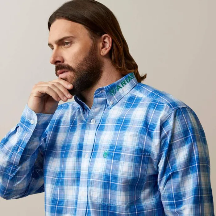 Button Down Shirts Men Ariat Pro Series Team Daxton Classic Fit Shirt Blue Button Down Shirts Men Ariat Pro Series Team Daxton Classic Fit Shirt Blue