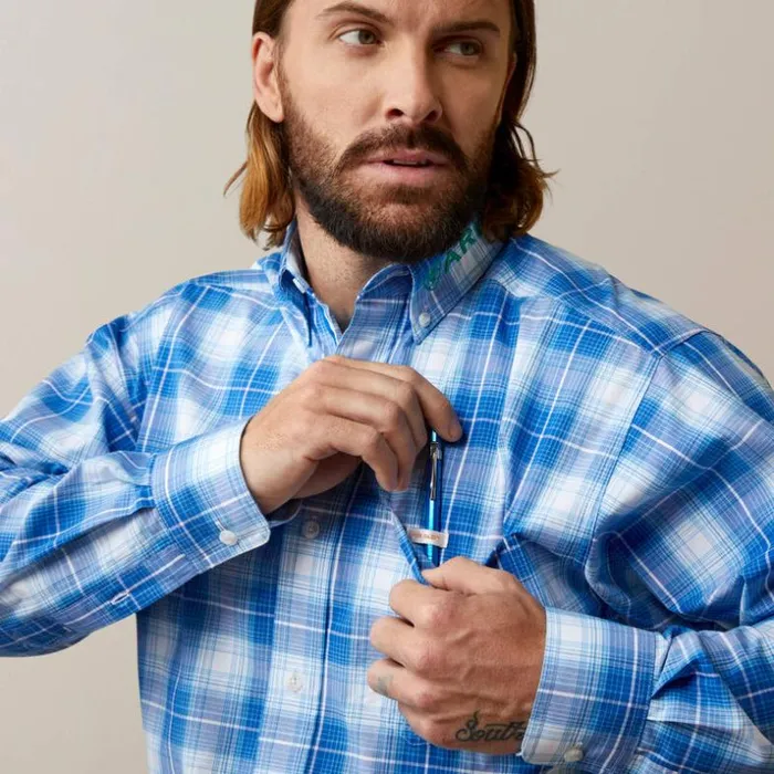 Button Down Shirts Men Ariat Pro Series Team Daxton Classic Fit Shirt Blue Button Down Shirts Men Ariat Pro Series Team Daxton Classic Fit Shirt Blue