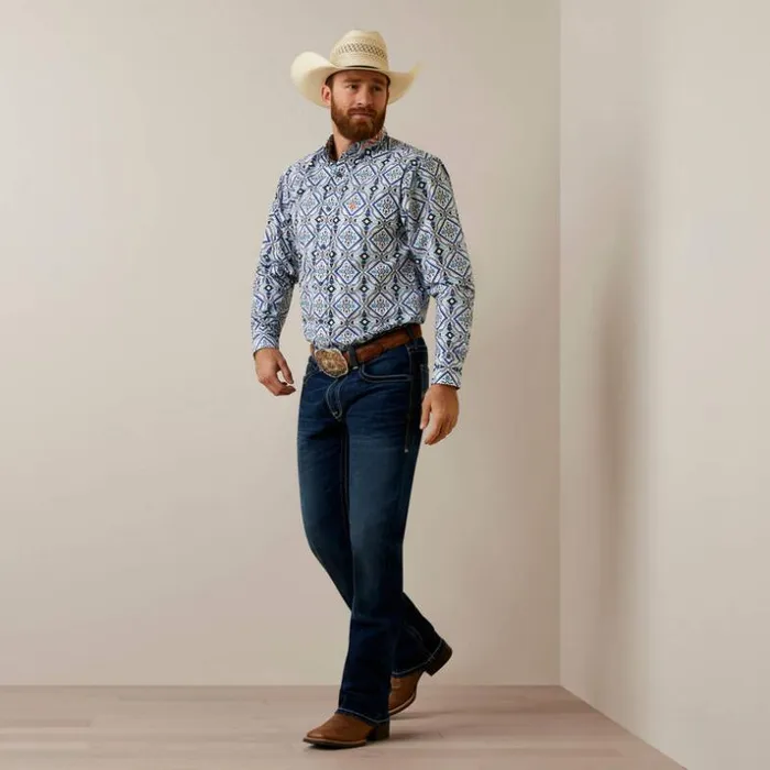Button Down Shirts Men Ariat Team Deacon Fitted Shirt White Button Down Shirts Men Ariat Team Deacon Fitted Shirt White