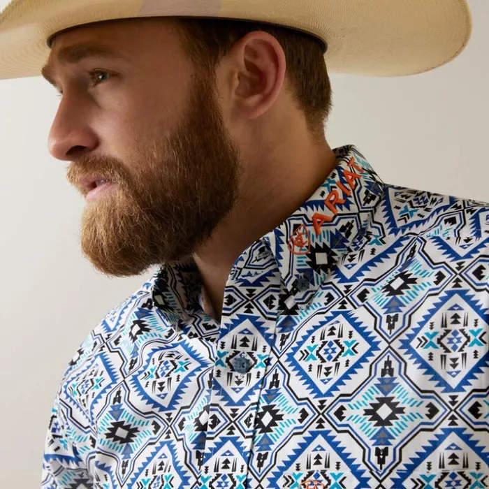Button Down Shirts Men Ariat Team Deacon Fitted Shirt White Button Down Shirts Men Ariat Team Deacon Fitted Shirt White