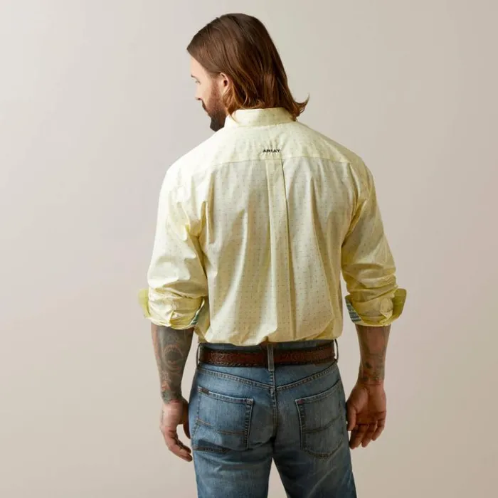 Button Down Shirts Men Ariat Wrinkle Free Cade Classic Fit Shirt Yellow Button Down Shirts Men Ariat Wrinkle Free Cade Classic Fit Shirt Yellow