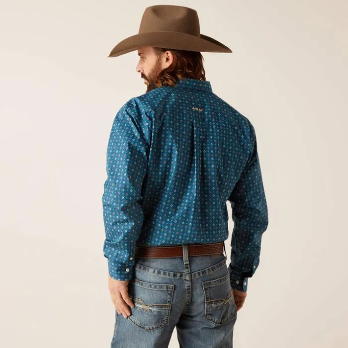 Button Down Shirts Men Ariat Wrinkle Free Garrick Classic Fit Shirt Indochine Blue Button Down Shirts Men Ariat Wrinkle Free Garrick Classic Fit Shirt Indochine Blue