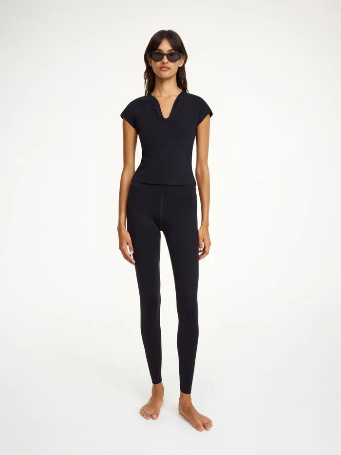 By Malene Birger Athleisure Wear Women Venazia Athletic Top Black