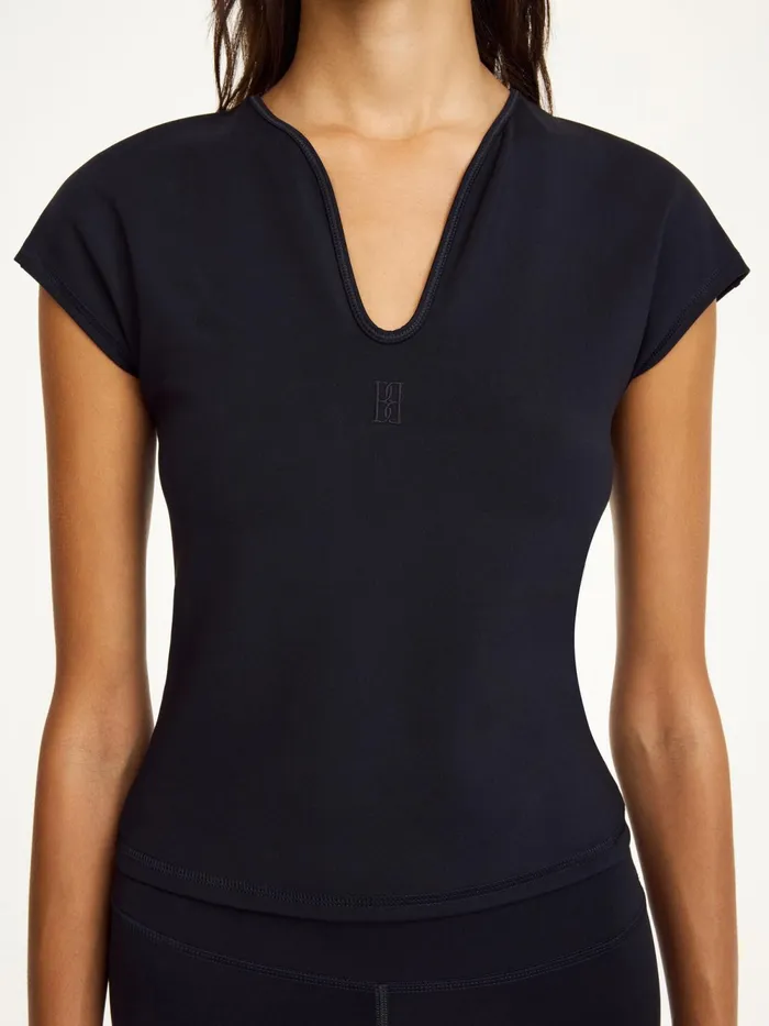 By Malene Birger Athleisure Wear Women Venazia Athletic Top Black