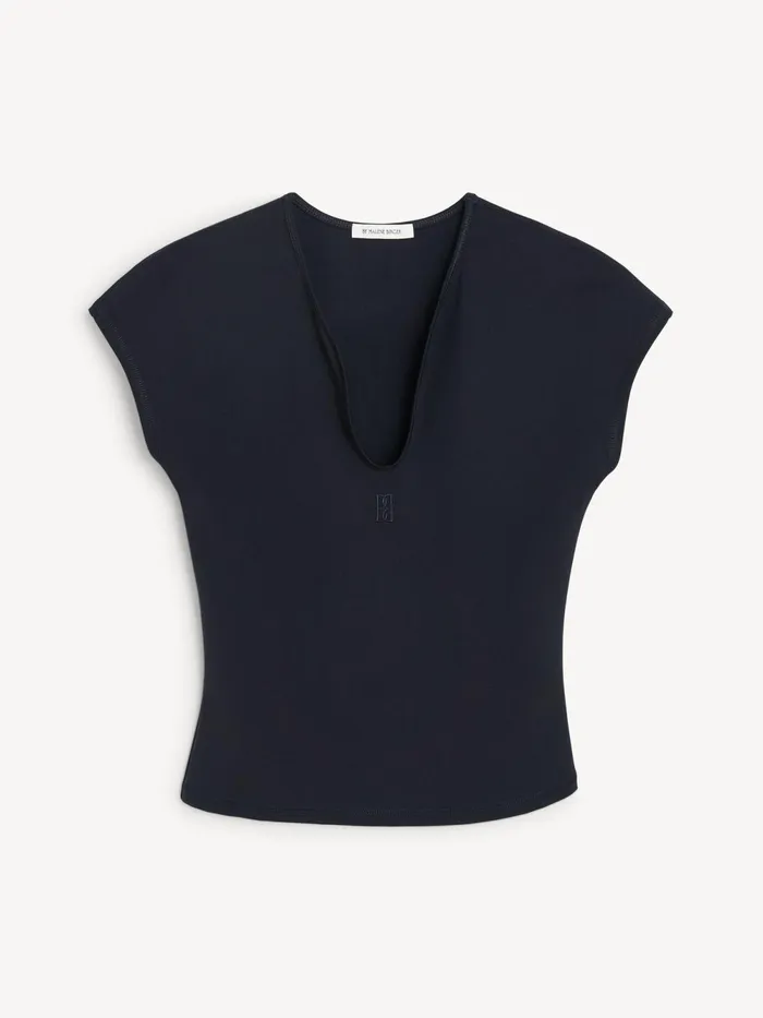 By Malene Birger Athleisure Wear Women Venazia Athletic Top Black