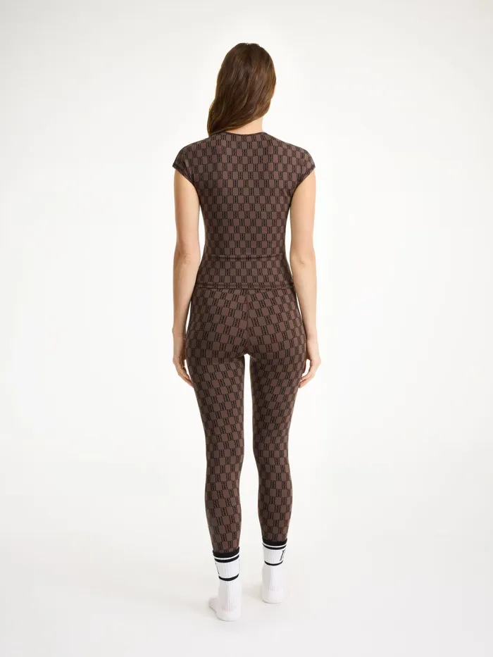 By Malene Birger Athleisure Wear Women Venazia Athletic Top Dark Mahogany