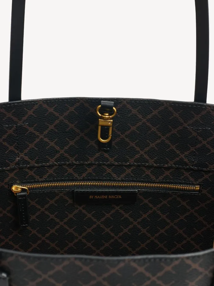 By Malene Birger Bags Women Abigail Printed Tote Bag Dark Chokolate