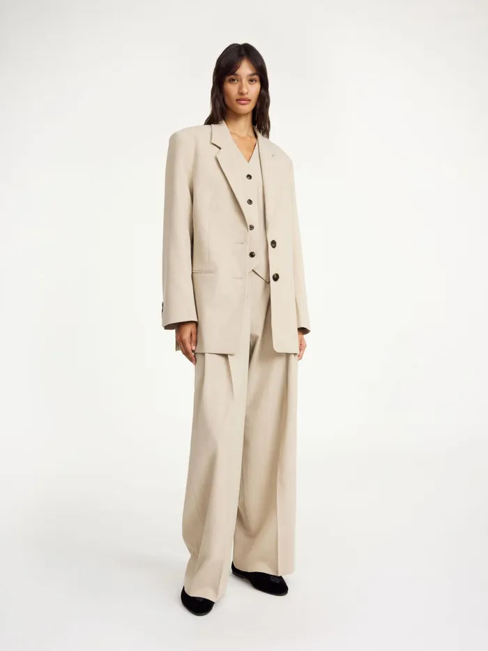 By Malene Birger Blazers Women Ophie SingleBreasted Blazer Beige Melange
