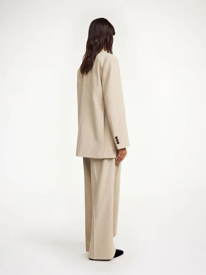 By Malene Birger Blazers Women Ophie SingleBreasted Blazer Beige Melange