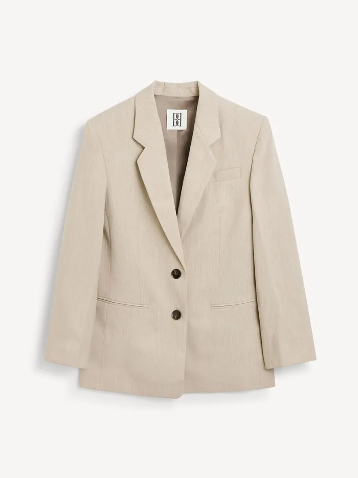 By Malene Birger Blazers Women Ophie SingleBreasted Blazer Beige Melange